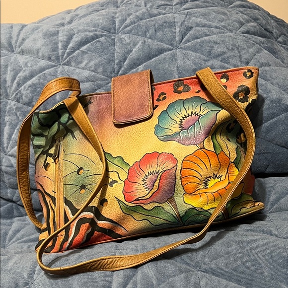 Anuschka Handbags - Anna by Anuschka Handpainted Floral Multicolor Tote Bag